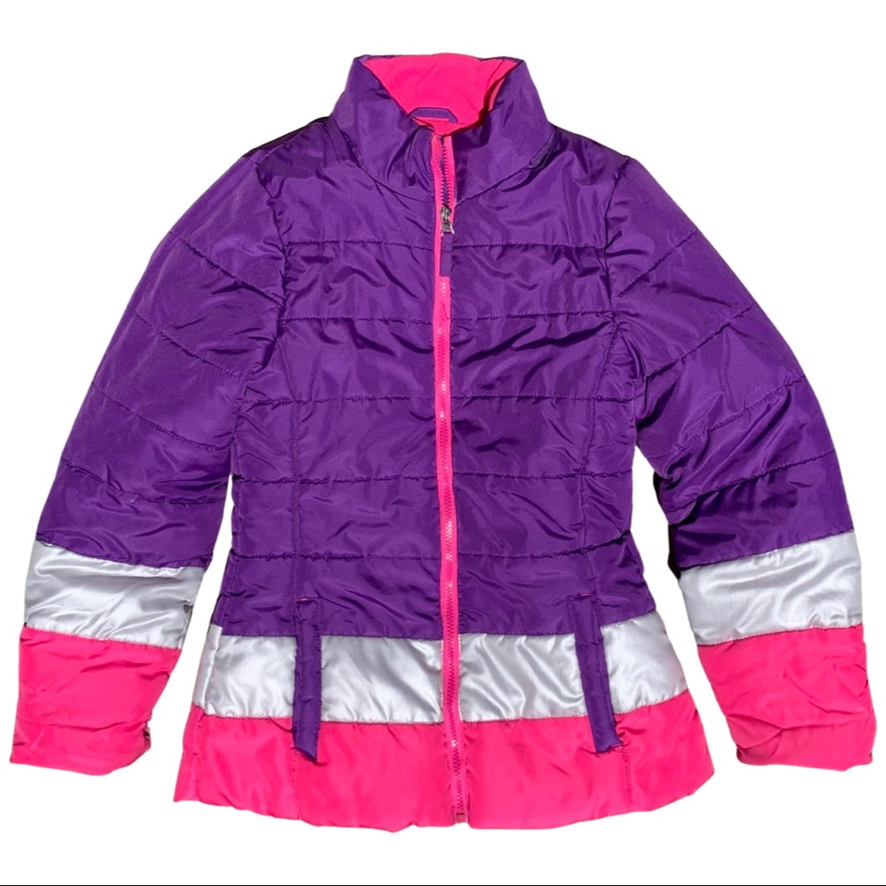 Purple and Pink Winter Coat Size 16 (Girls’)